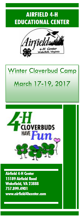 4-H Cloverbuds Winter Camp 2017